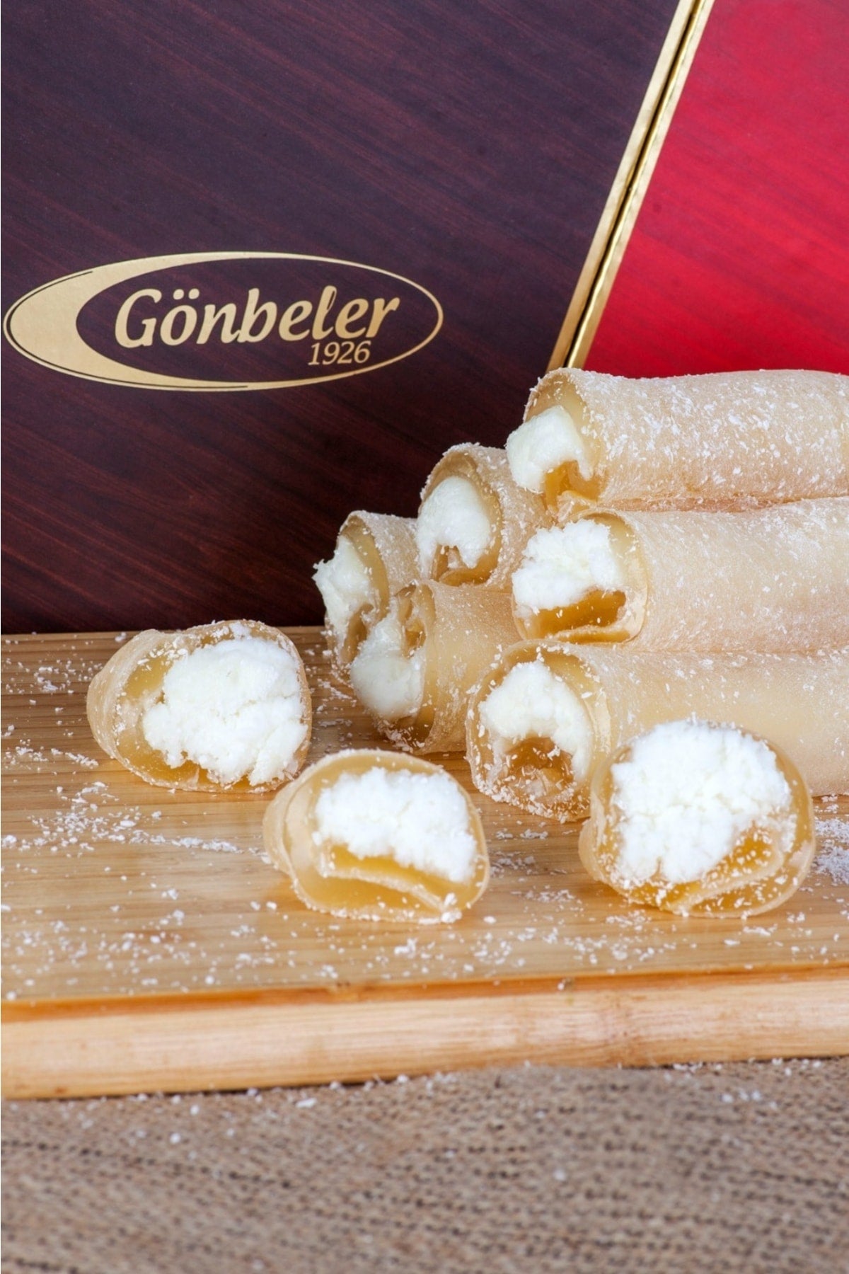 Gonbeler Traditional manda Cream Flavored Turkish Delight 500 g - MALLTURK