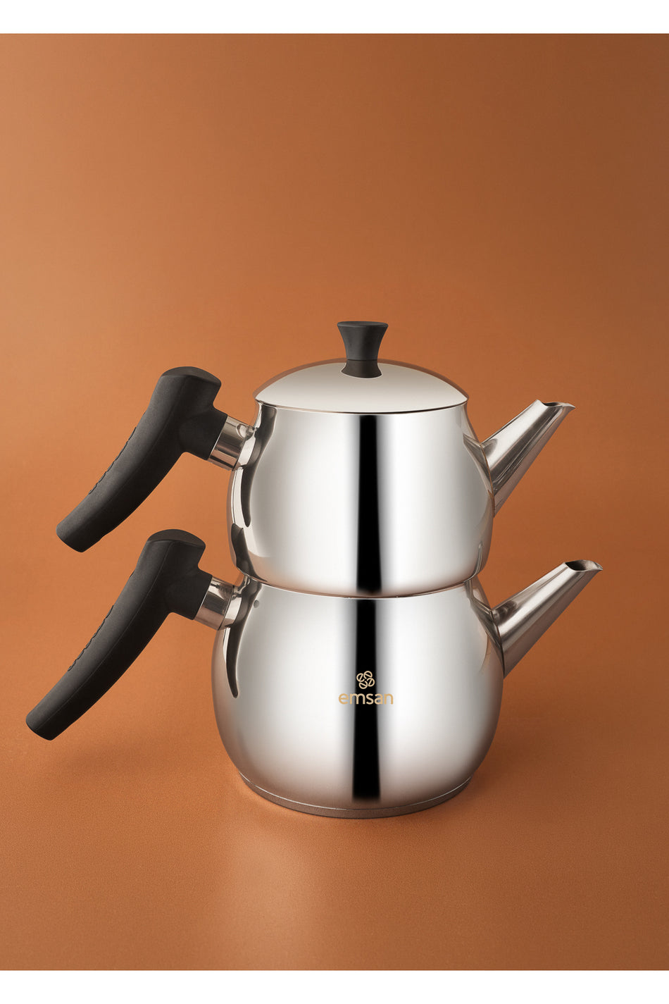 Emsan Alim Stainless Steel Teapot Set, Midi Size - MALLTURK