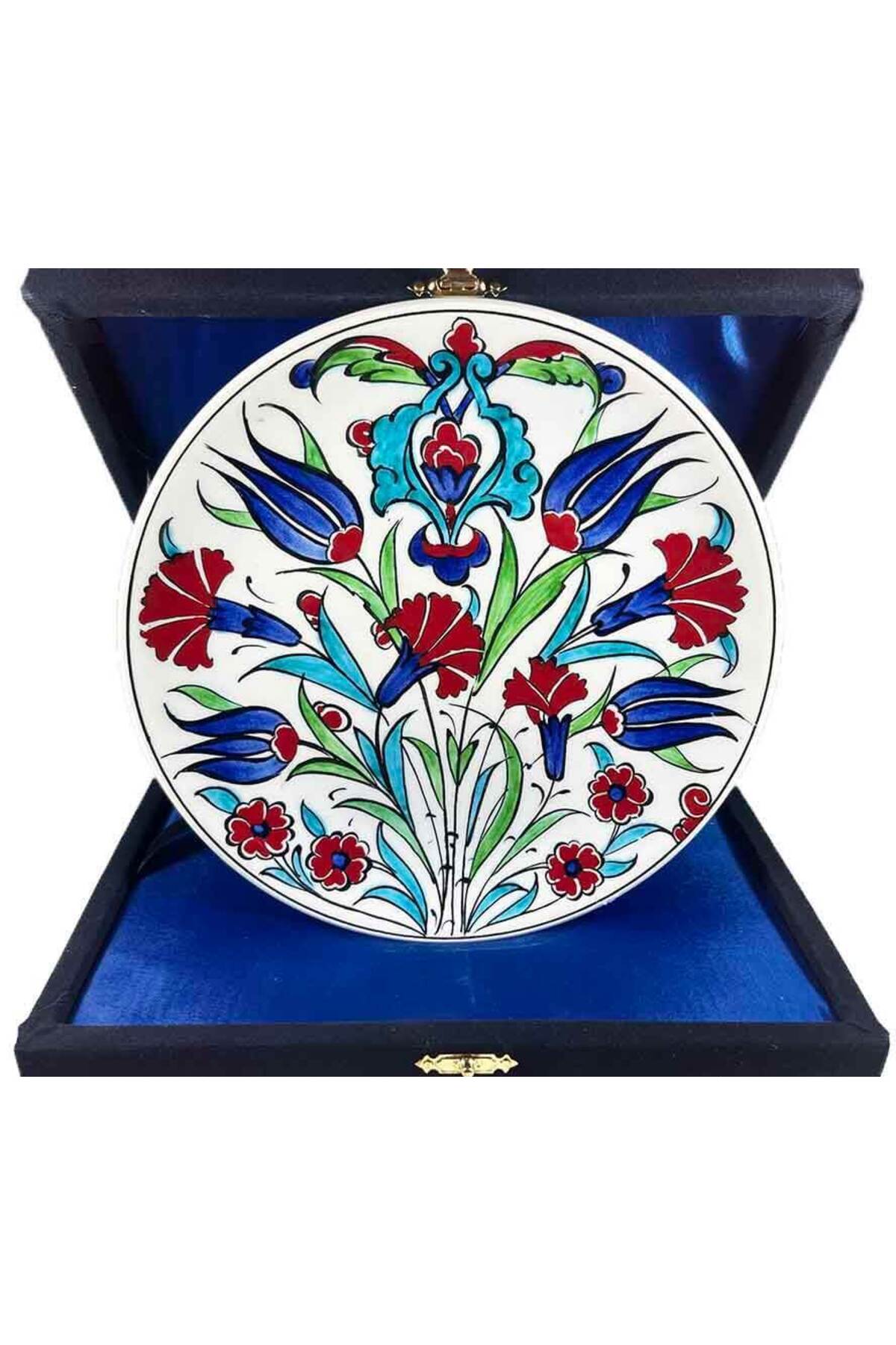 Cini Evi International Gift Iznik Tile Plate 18cm - MALLTURK
