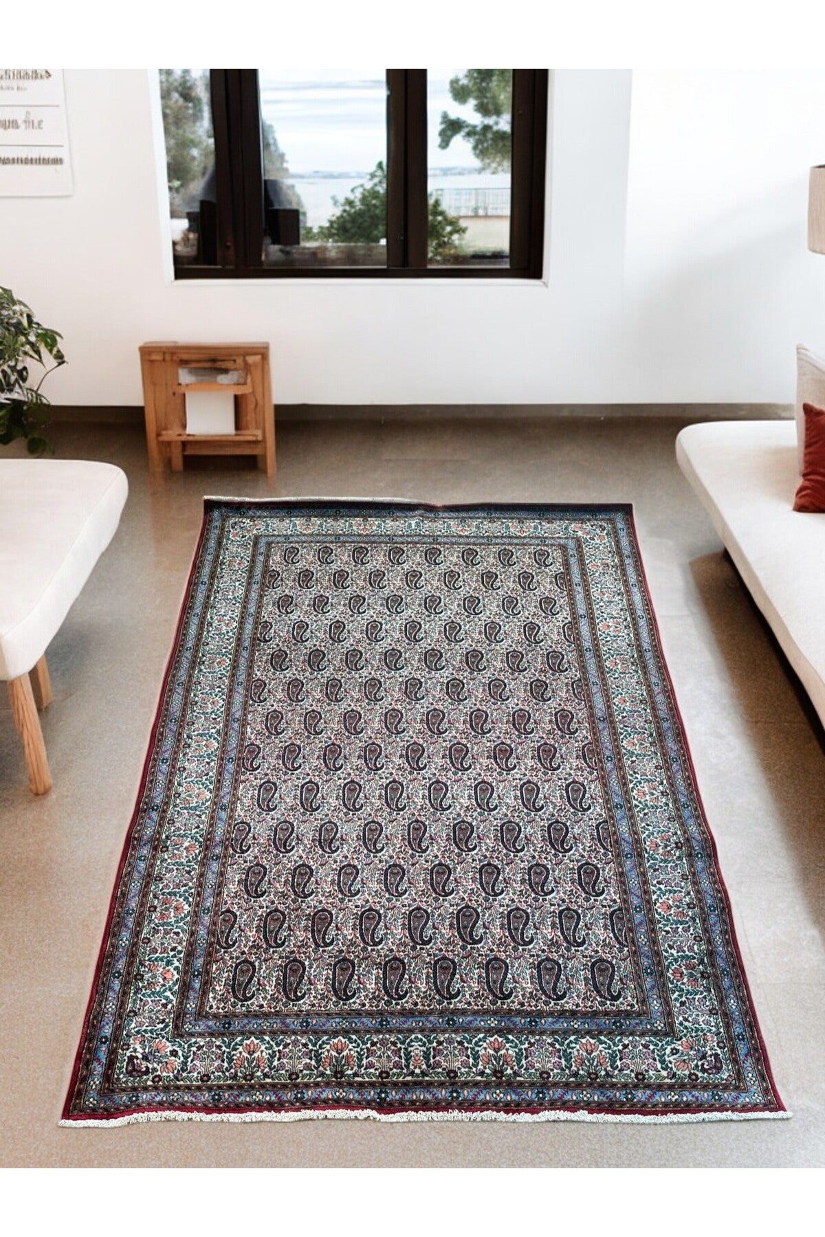 SIRVAN Rug Hand-Woven Hereke Rug - 173x267 - MALLTURK