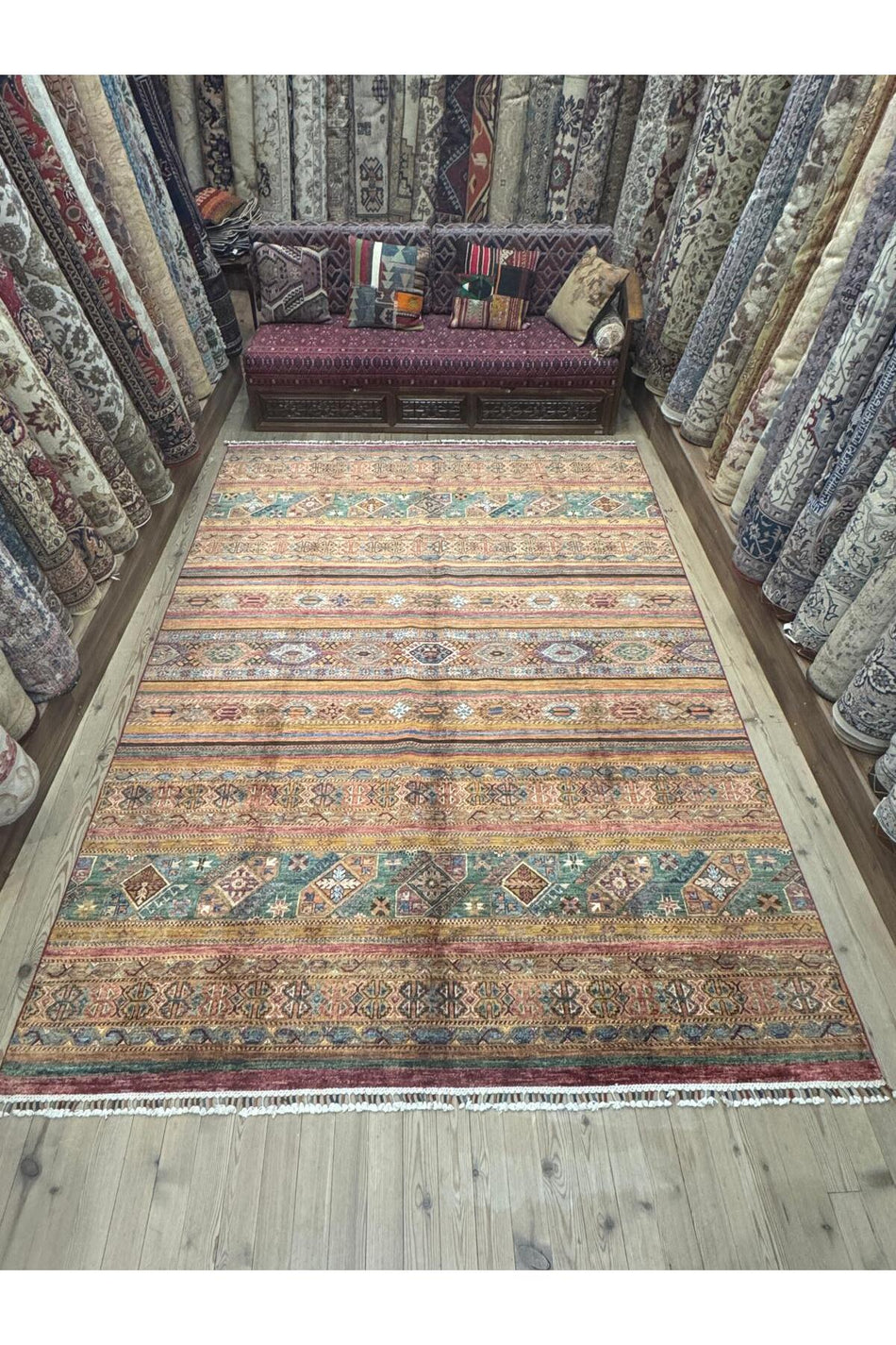 Sirvan Handwoven Afghan Rug - 299 x 210 - MALLTURK