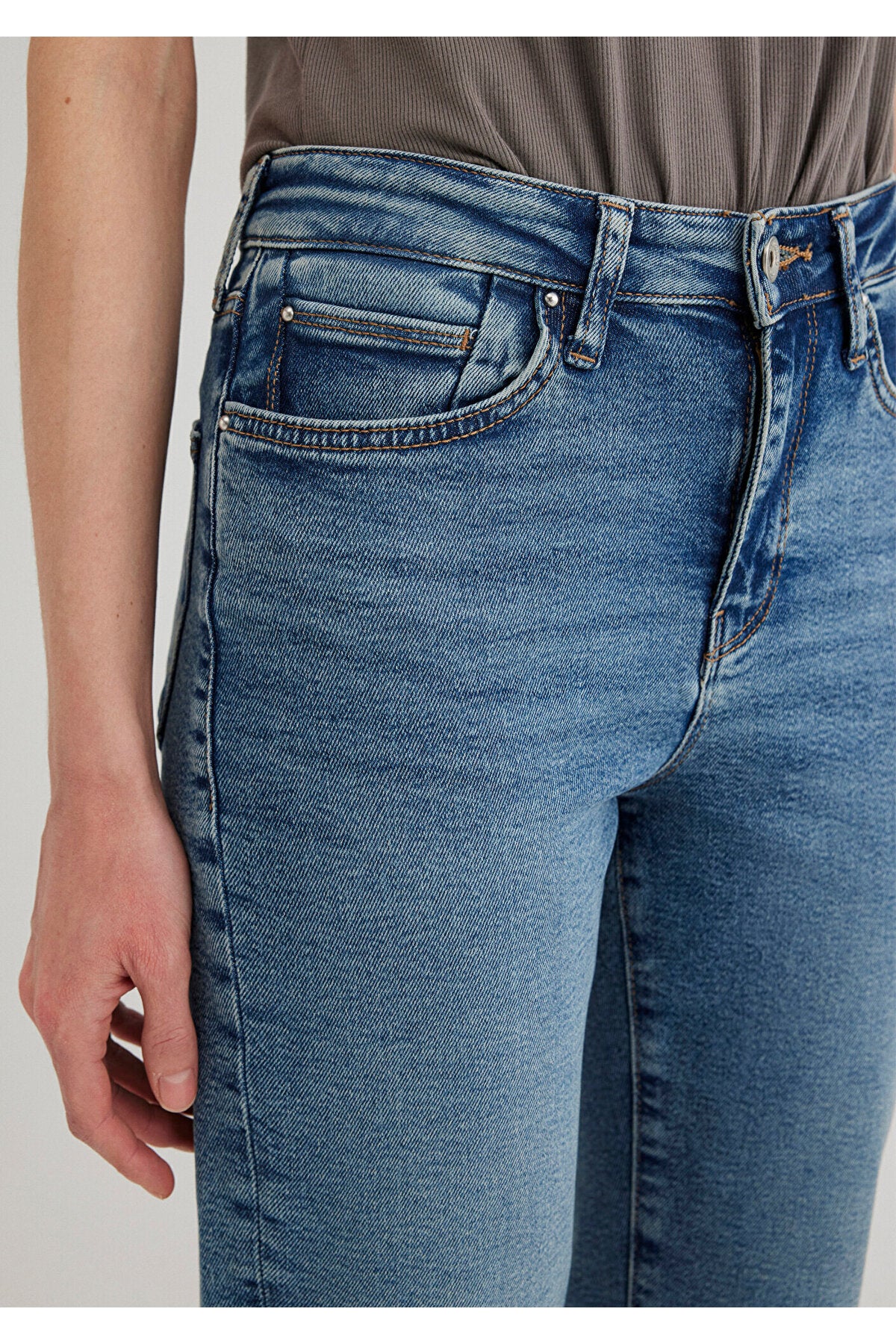 Cindy Gold Shape Misty indigo Mavi Jeans 100277-89183 - MALLTURK