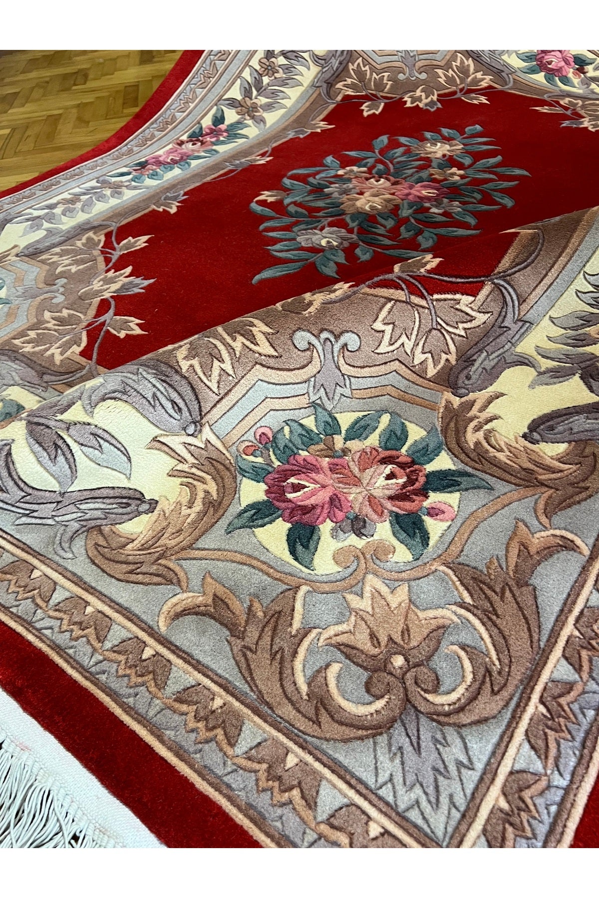 RD RAMAZAN DAG Hand Rug Art Hand-Woven Embossed Chinese Rug Premium Quality Wool Weave Size 240x170 - MALLTURK