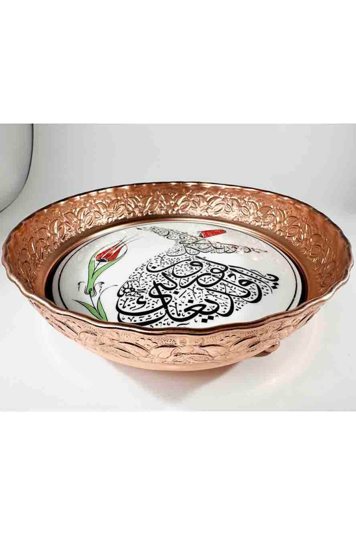Cini Evi Religious Patterned Gold Candy Bowl - MALLTURK