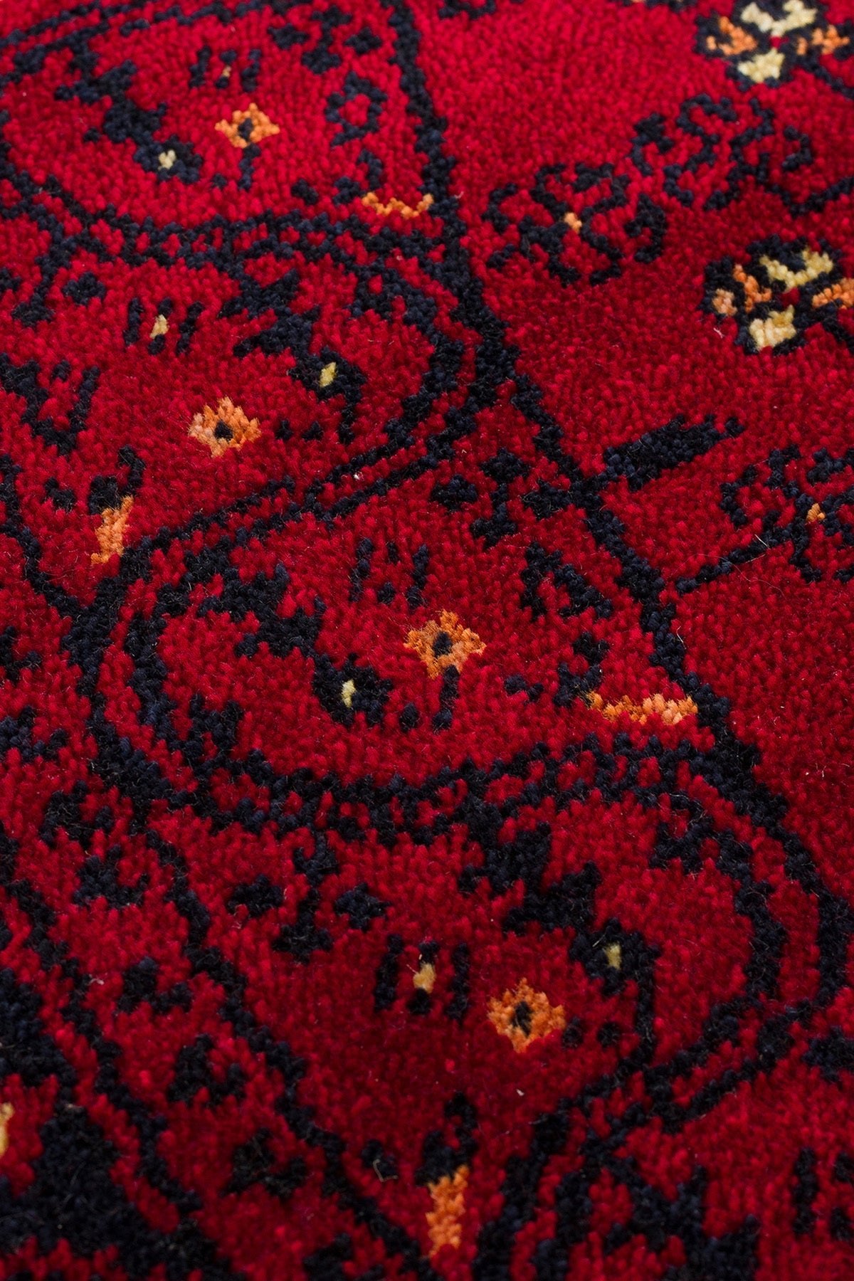 Cool Hali Beyoglu Red Vintage Authentic Round Rug Tencel Natural Yarn Handwoven Circle Home Room Living Room Rug - MALLTURK