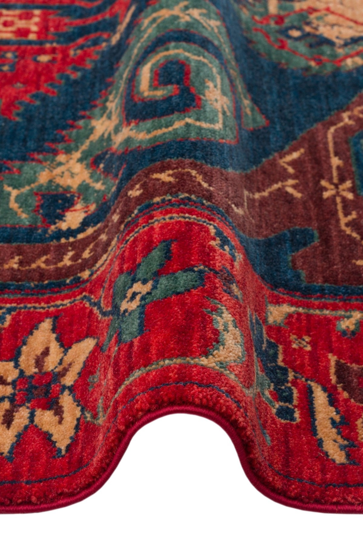 Kalesta Rug Rustik 05 Red Vintage Natural Wool with Special Looms Hand-Woven Techniques with Produced Living Room Rug - MALLTURK