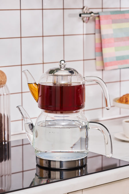 Karaca Panora induction Base Glass Maxi Teapot Set - MALLTURK