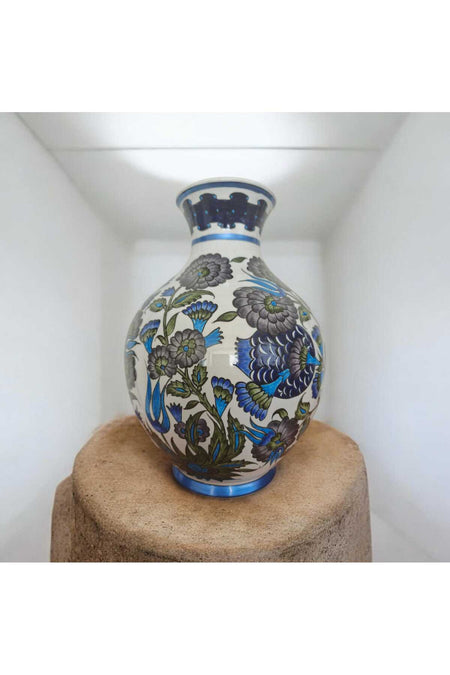 Sema ceramic handmade 30 cm ceramic vase - MALLTURK