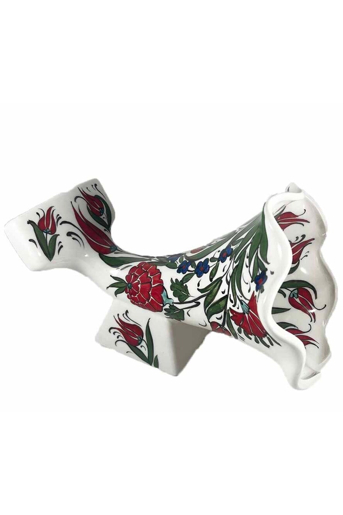 Cini Evi Iznik Ceramic Acoustic Gramophone Tulip Patterned - MALLTURK