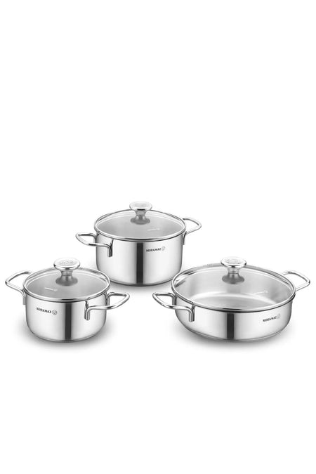 KORKMAZ Alia 6 Piece Cookware Set