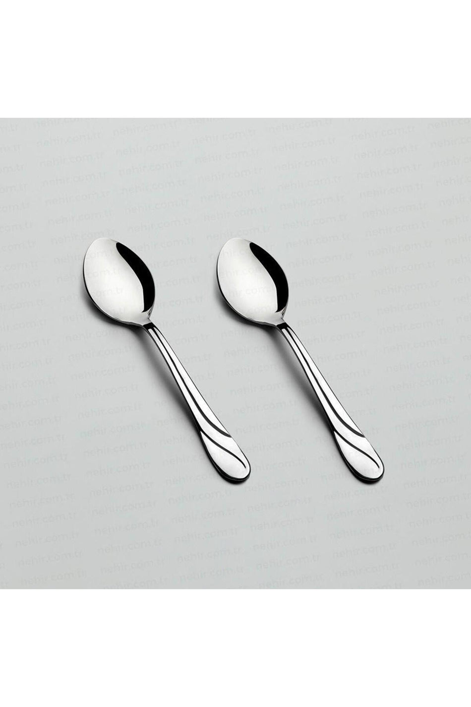 Nehir safir Dessert Spoon 6 Pack Stainless Steel tatli Spoon 18 10 - MALLTURK