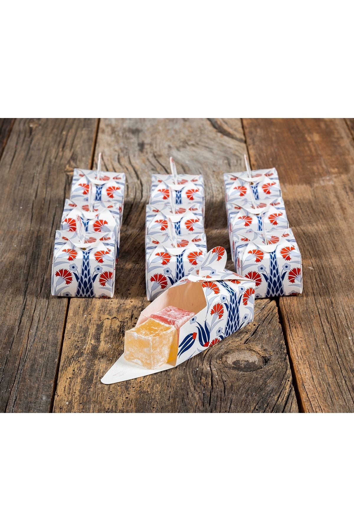 SEKERCIYASAR kutulu mevlut sunnet cenaze Gift Box Turkish Delight 25 Pieces - MALLTURK