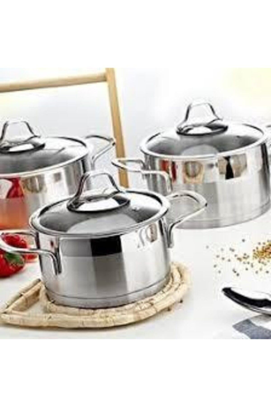 Lines 6 Prc Dik Tabanli Cookware Set (16/18/20) - MALLTURK