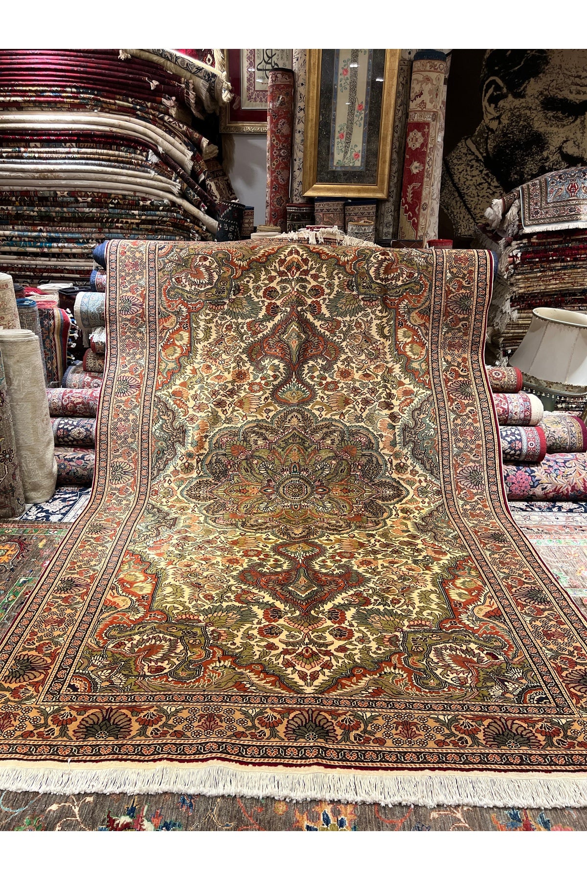 RD RAMAZAN DAG Hand Rug Art Hand-Woven Kayseri hacilar Weave Premium Quality Cotton Base Wool Weave olup Natural Dye 3x2 - MALLTURK