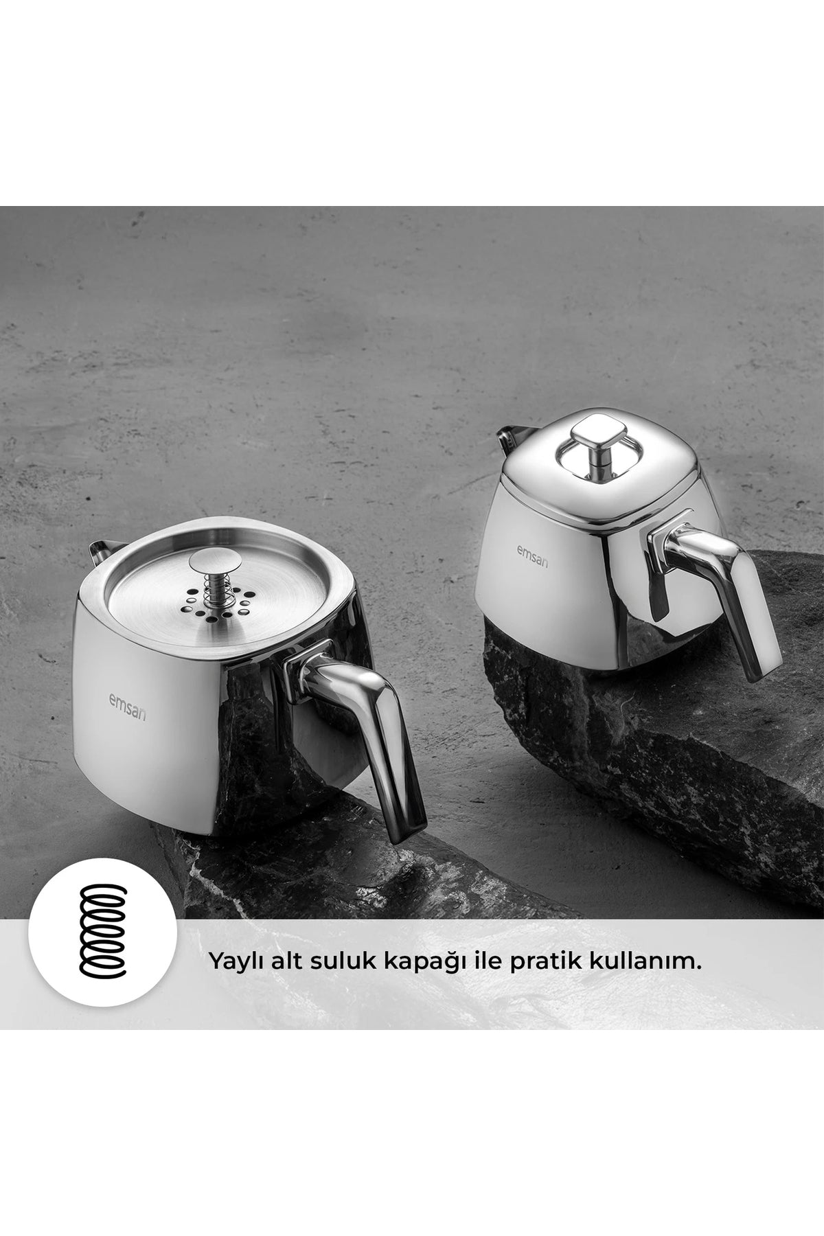 Emsan Tea Time Teapot Set Small 0.7 Lt - 1.5 Lt - MALLTURK
