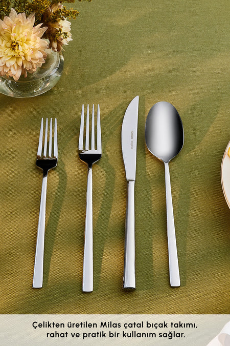 Karaca milas 6 Place Setting 24 Piece Flatware Set - MALLTURK