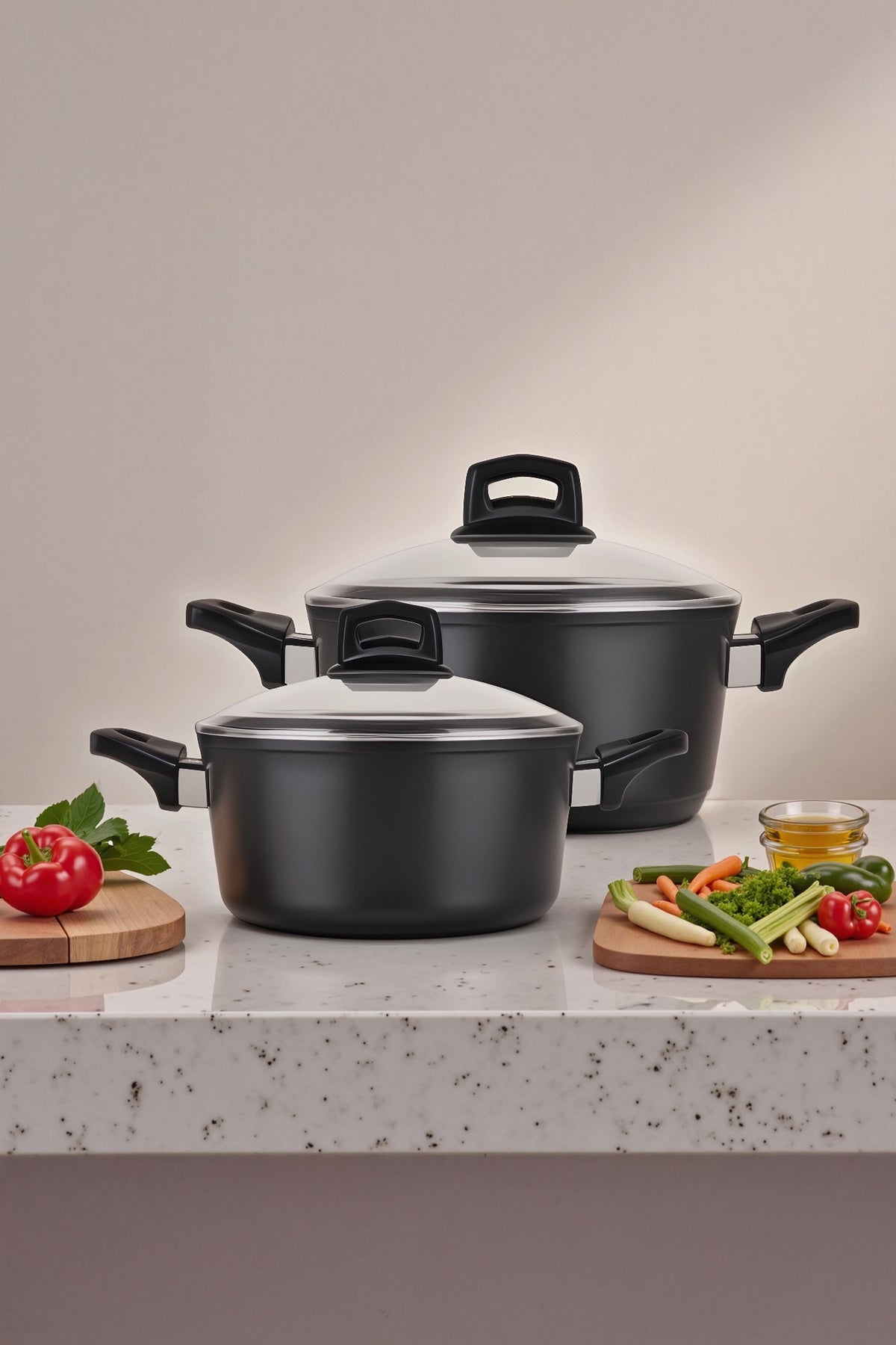 Karaca Biogranit Power New 4 Piece Midi Pot Set - MALLTURK
