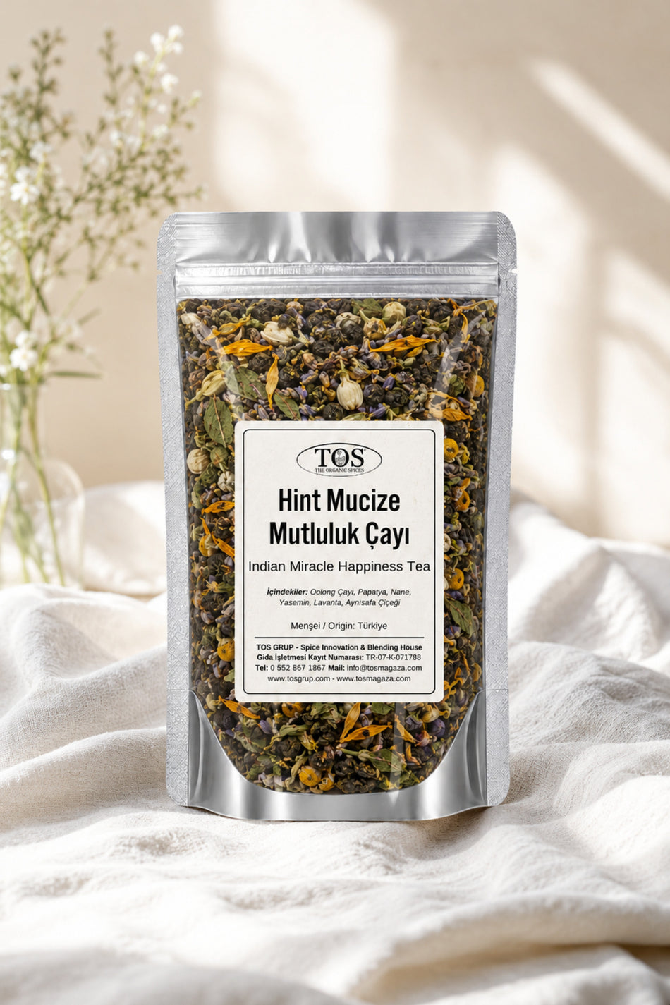 TOS The Organic Spices indian Miracle Happiness Tea 40g (1st Quality)