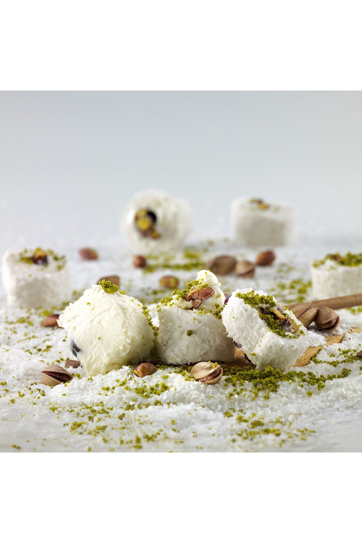 Lokum Atolyesi Sultan Style Cream Flavored Pistachio Turkish Delight 500g - MALLTURK
