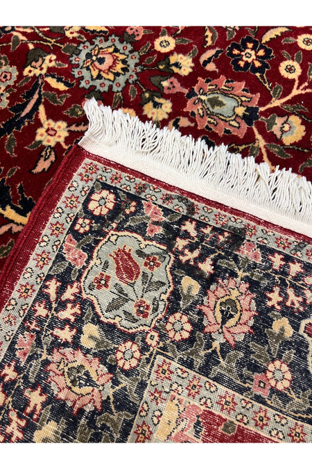 RD RAMAZAN DAG Hand Rug Art Hand-Woven Sumerbank Hereke Rug Wildflower Design Size 275x205 - MALLTURK