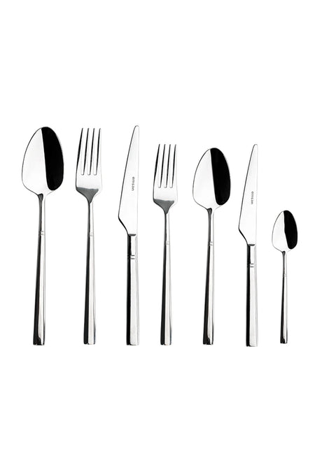 Emsan premium penta platin 84 Piece 12 Place Setting Flatware Set luks Boxed - MALLTURK