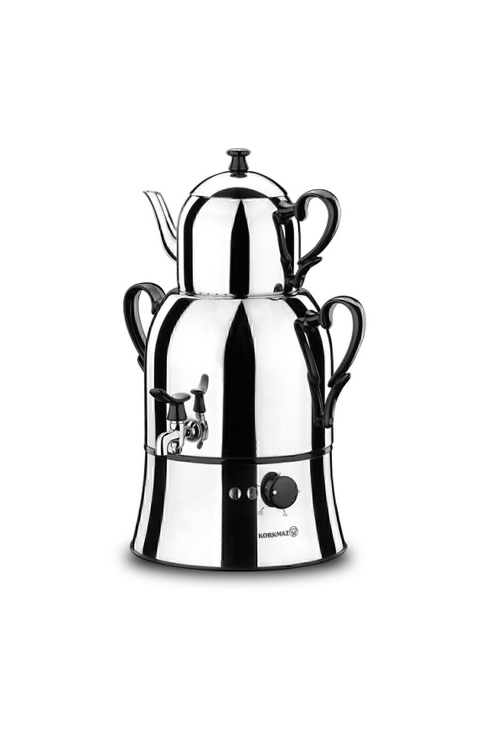 KORKMAZ A338 Nosta inox/Black Samovar - MALLTURK