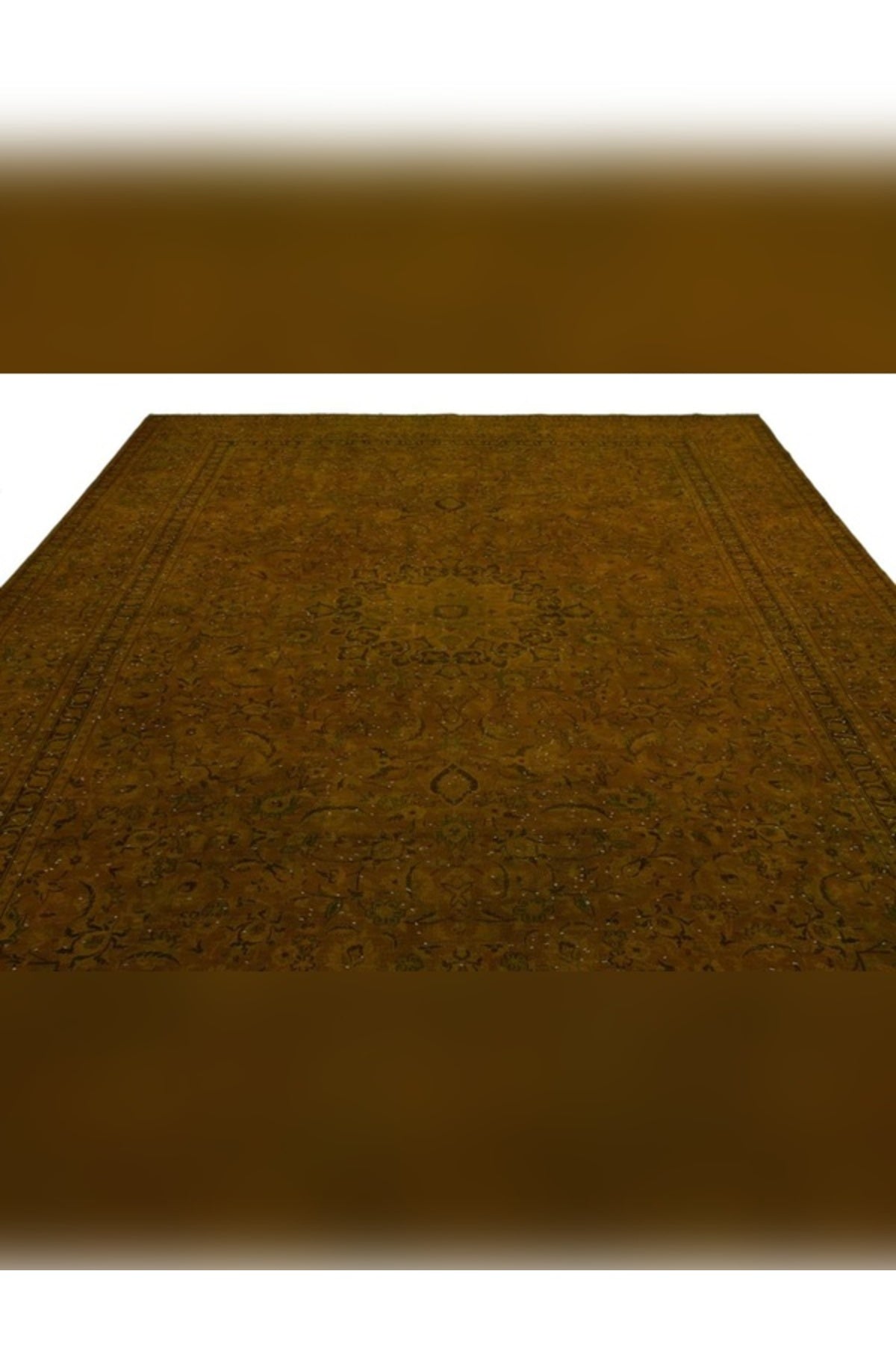 Apex Rug Distressed Vintage Rug XLarge Hand-Woven Natural Yellow 24562 294 x 406 cm - MALLTURK