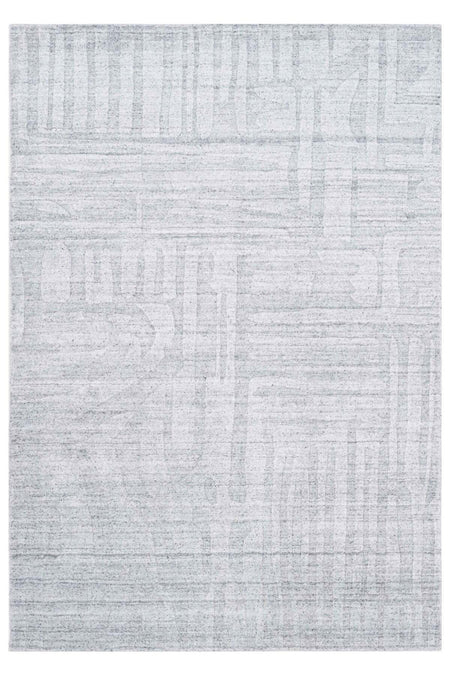 Naar Hali Mao KC 1717 Grey Modern Handwoven Bamboo Rug - MALLTURK