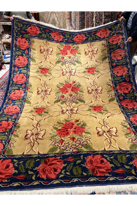 RD RAMAZAN DAG HAND-WOVEN CARPET ART Hand-Woven Usak Carpet Karabakh Model Colorful Magnificent Work Size 300x224 - MALLTURK