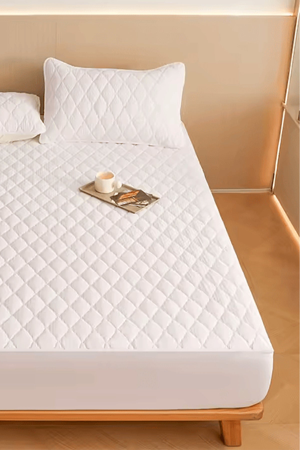 sueda Waterproof Microfiber Quilted Fitted Mattress Protector - MALLTURK