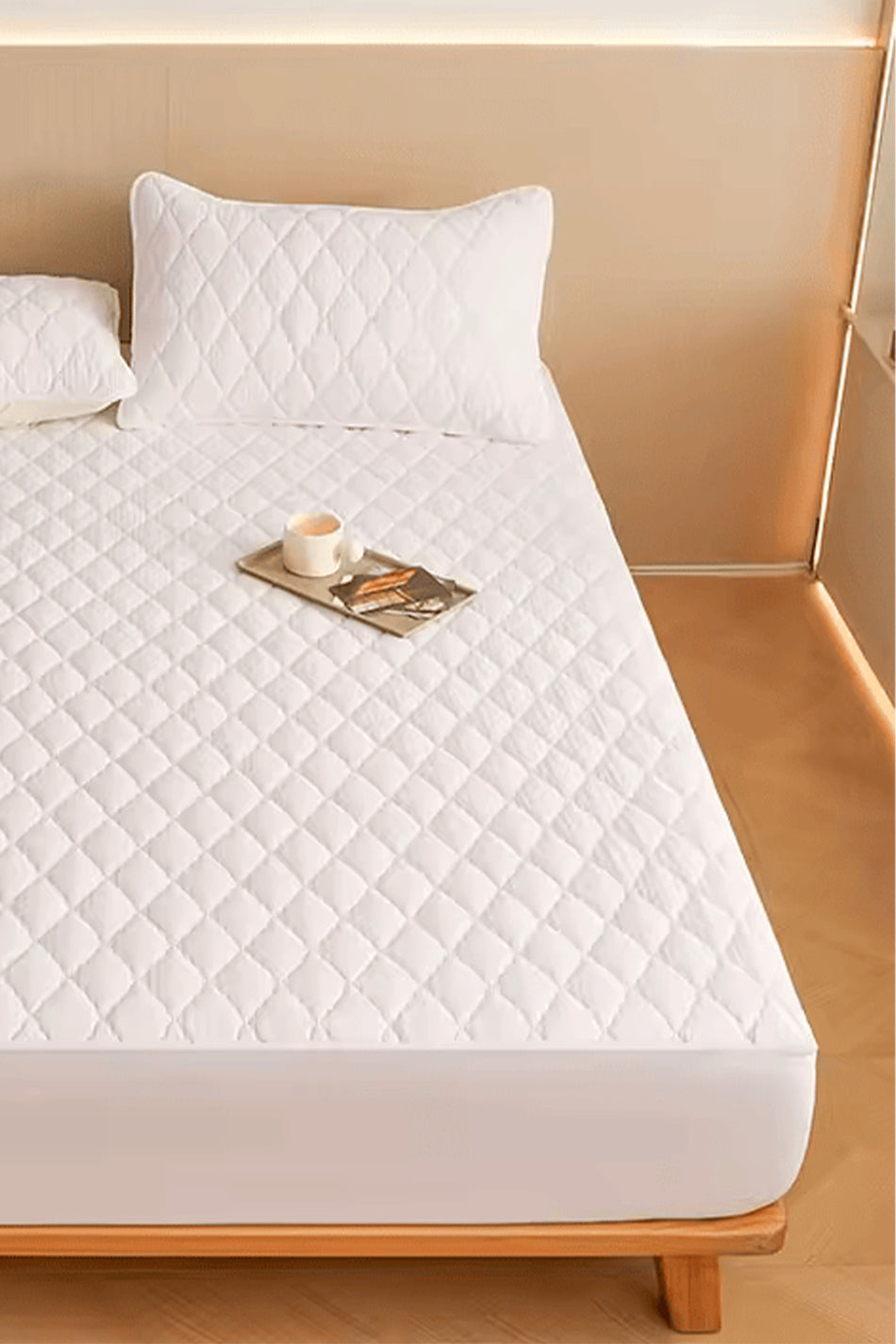 sueda Waterproof Microfiber Quilted Fitted Mattress Protector - MALLTURK