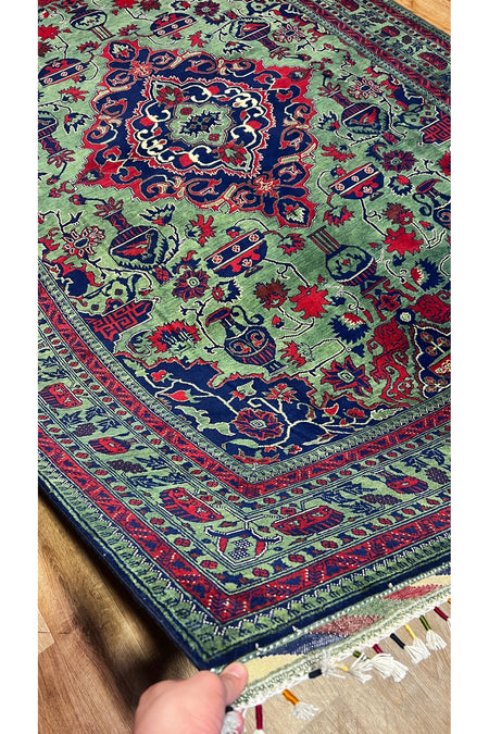Turkmen Rug Hand-Woven Afghan Rug