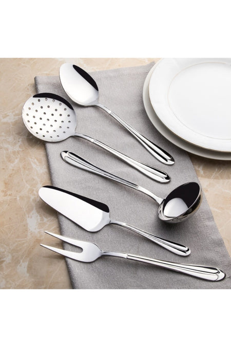 Nehir saray Plain Serving Utensil Set 5 Piece 50 yil Warranty - MALLTURK