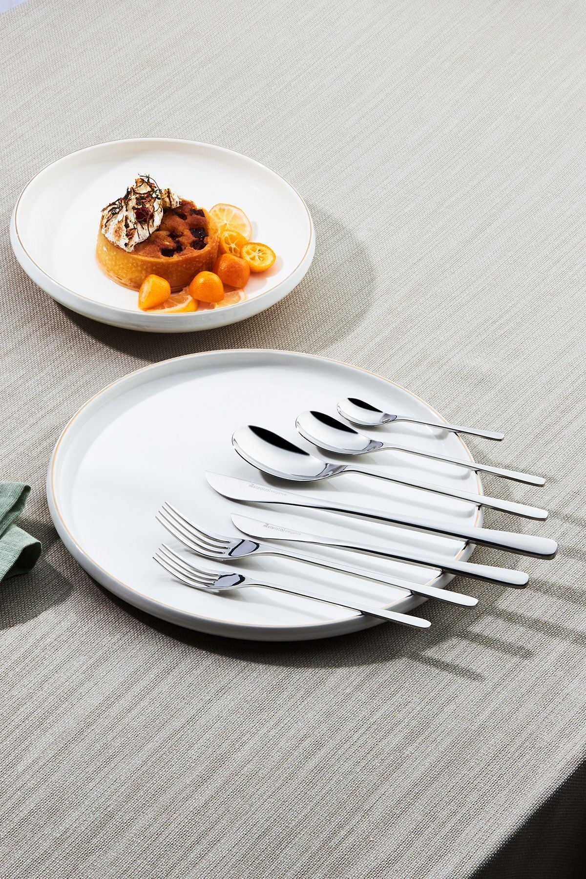 Karaca influx 84 Piece 12 Place Setting premium Boxed Flatware Set - MALLTURK