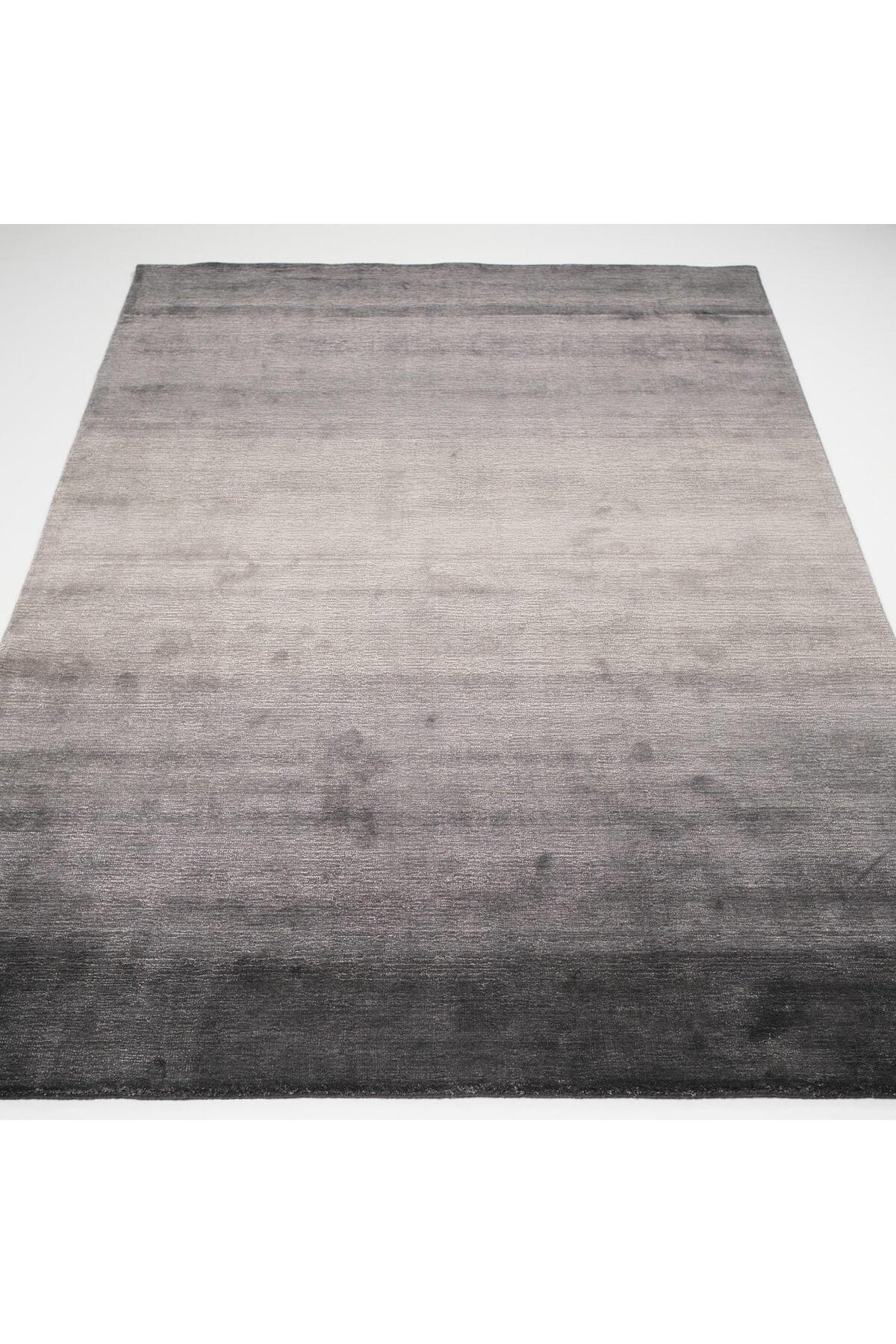 Halicizade Focus Serisi Sade Pattern Hand-Woven Rug-focus Grey