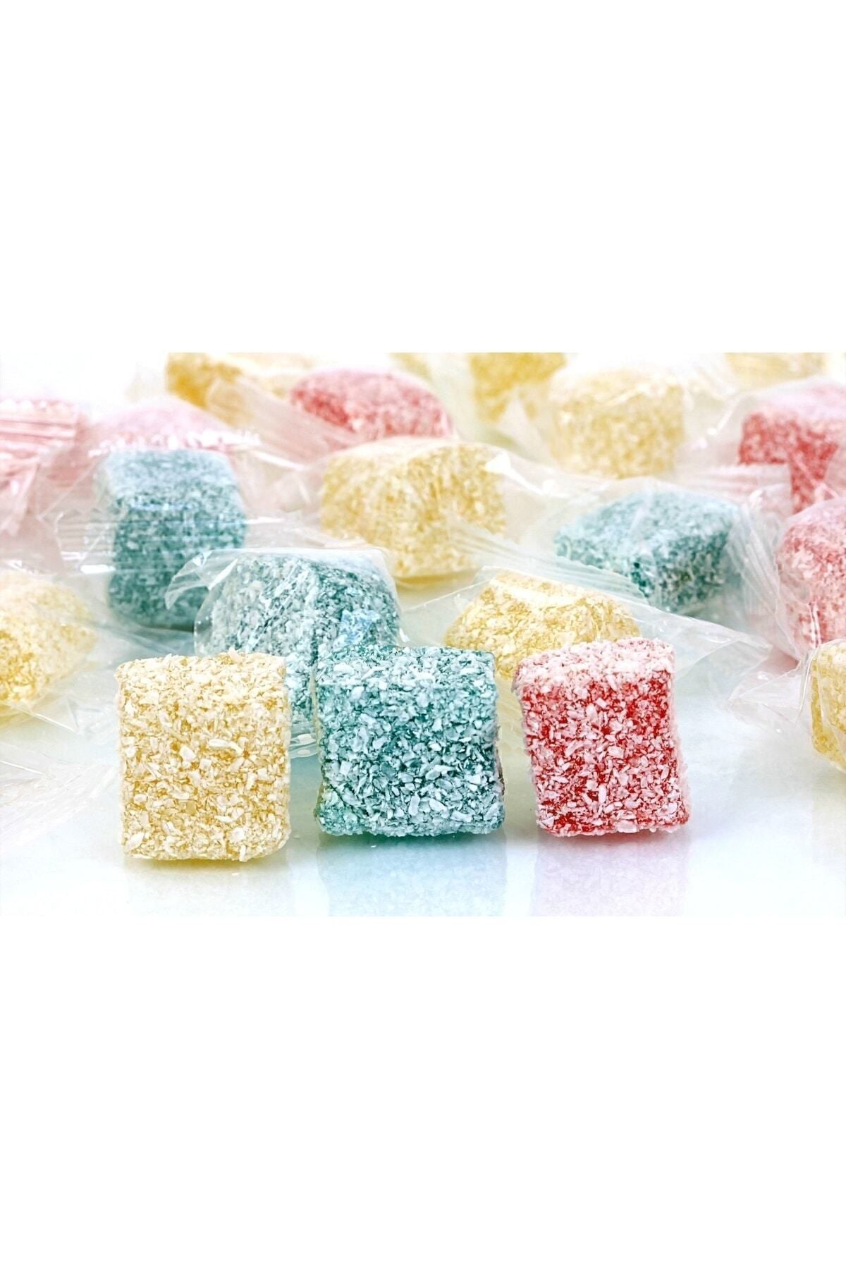 HANEZAN Assorted Fruit Flavored Turkish Delight 1 kg tek tek paketli - MALLTURK