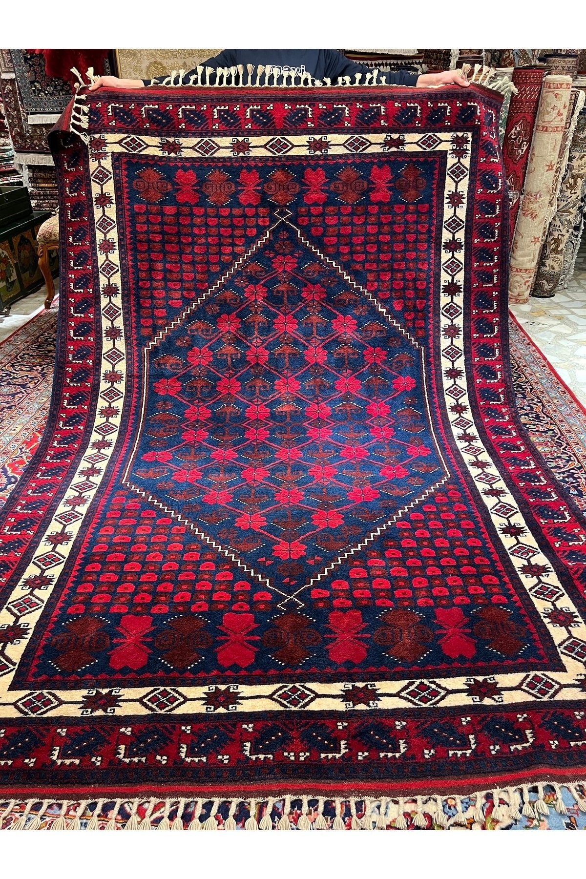 RD RAMAZAN DAG Hand Rug Art Hand-Woven Yagcibedir Rug Size 290x195 - MALLTURK