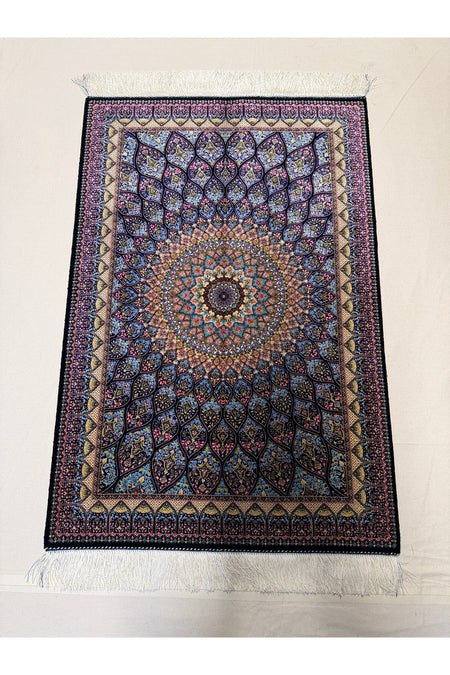 Afgan Rug Iranian Silk Fine Craftsmanship 1600 Reed Elegant Design - MALLTURK