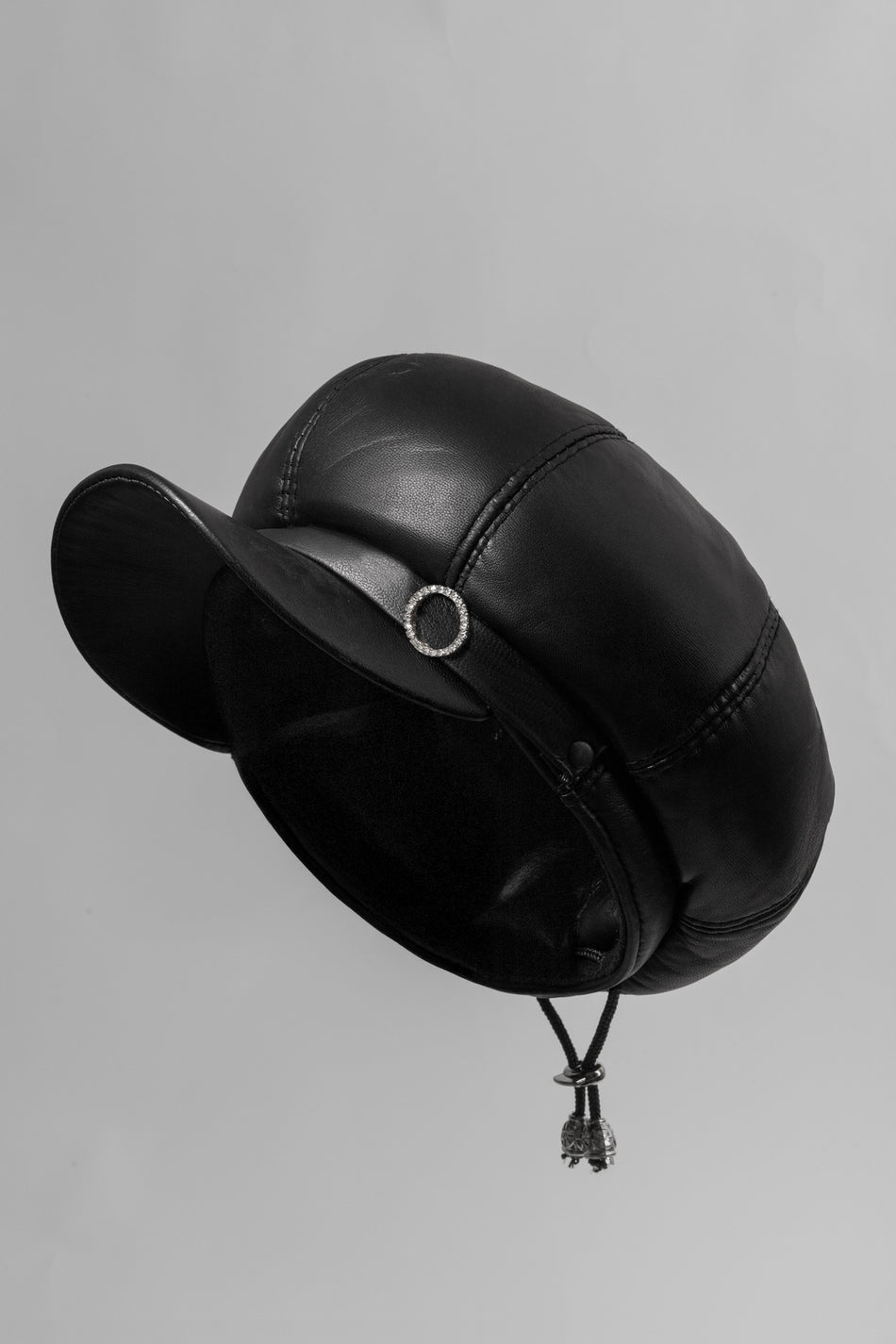 Fubileather Royal Noir Genuine Leather Women's Hat