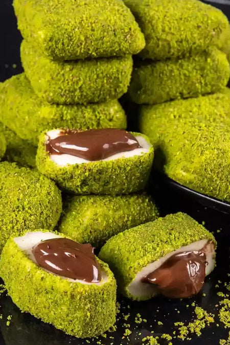 Pirsefa Pistachio Chocolate bohca Turkish Delight 400 g kutu - MALLTURK