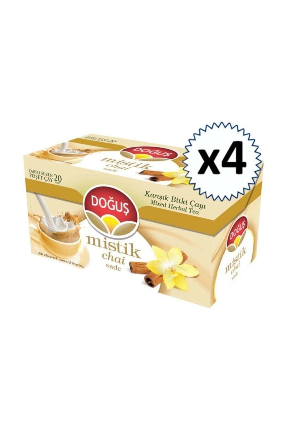 Tisane mystique Doğuş, 20 sachets, 4 paquets