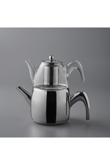 Jumbo 6500 Glass Teapot with Full Metal Handle - MALLTURK
