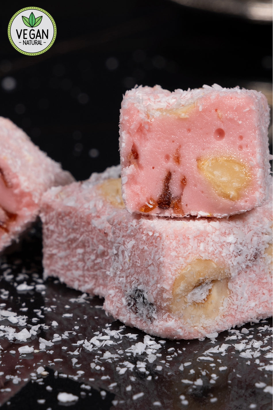 SAFRANTAT yaban mersinli meshur safranbolu Turkish Delight net 430 g Vegan Glucose Free dogal Turkish Delight - MALLTURK