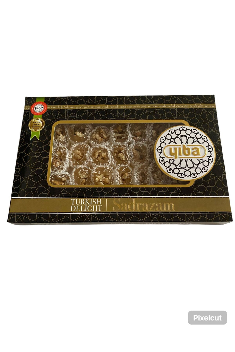 YIBA Walnut Grand Vizier Style Turkish Delight Cut 250 g - MALLTURK
