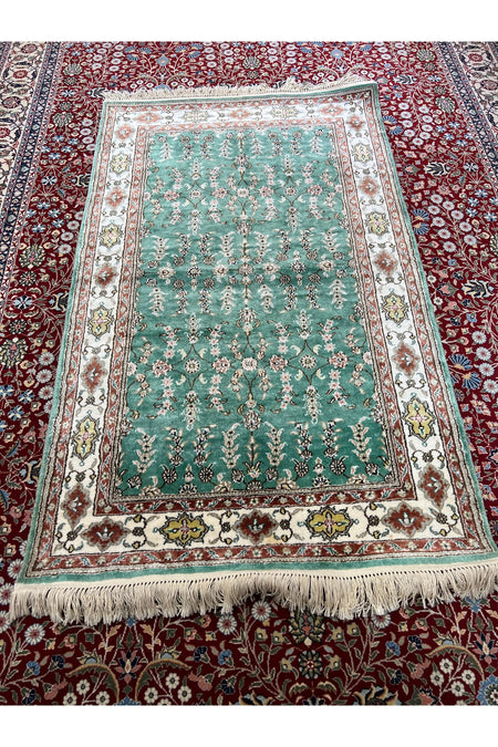 RD RAMAZAN DAG Hand Rug Art Hand-Woven Chinese Silk Rug 1.50x92 - MALLTURK