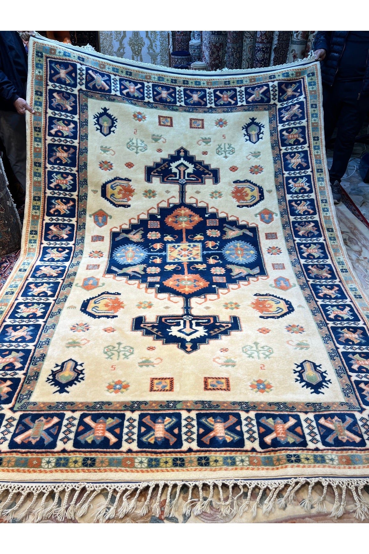 RD RAMAZAN DAG Hand Rug Art Hand-Woven Izmir Yoruk Rug Wool Weave KokBoya Size 280x208