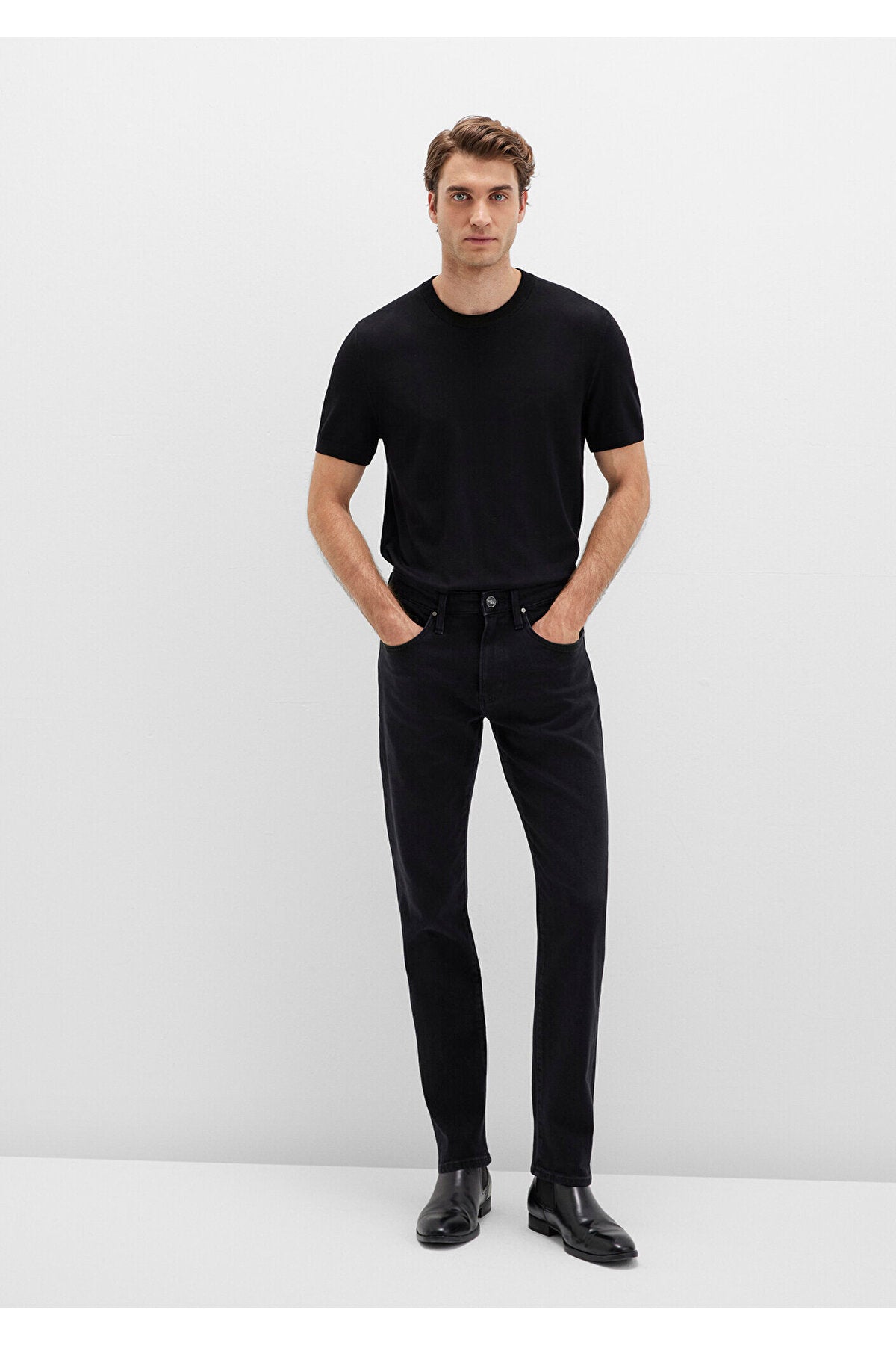 Mavi Marcus Lux Black Dark Anthracite Smoke Jeans 0035190822 - MALLTURK