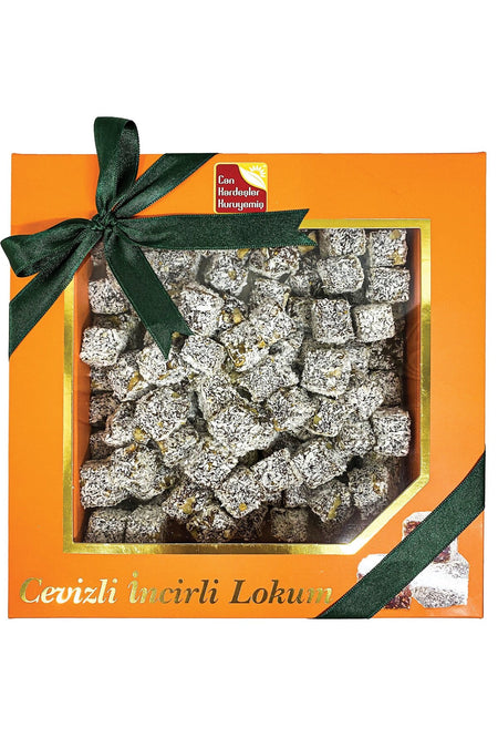 Can Kardesler Kuruyemis Walnut incirli Turkish Delight 500 g - MALLTURK