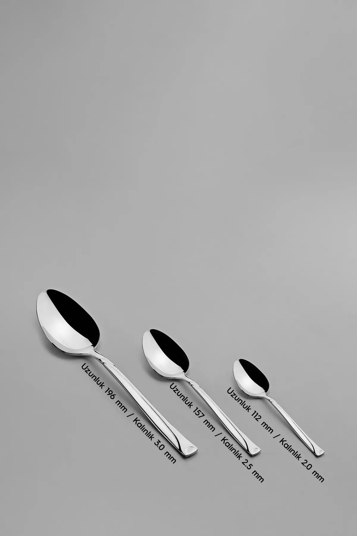 Nehir fiesta Plain 12 Place Setting 60 Piece Boxed Fork Spoon Set - MALLTURK