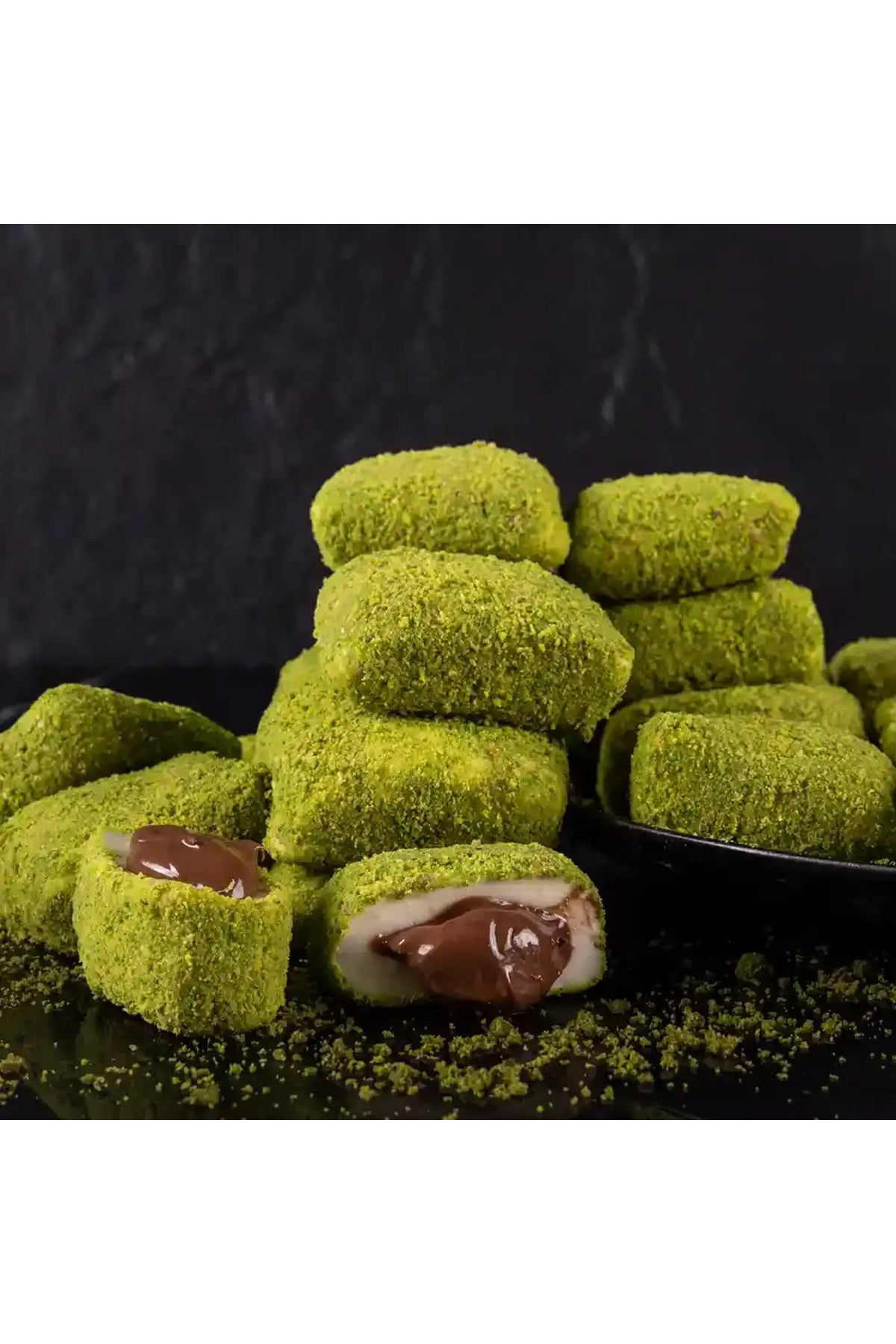 Pirsefa Pistachio Chocolate bohca Turkish Delight 400 g kutu - MALLTURK